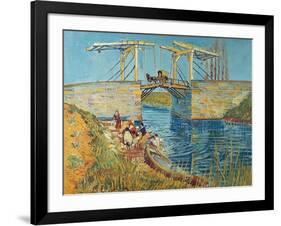 The Draw Bridge, Arles (Le Pont De Langlois), 1888-Vincent van Gogh-Framed Giclee Print