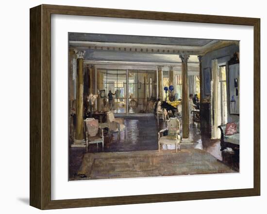 The Drawing Room, Falconhead, 1917-Sir John Lavery-Framed Giclee Print