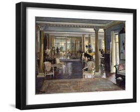 The Drawing Room, Falconhead, 1917-Sir John Lavery-Framed Giclee Print