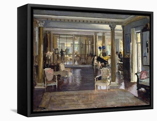 The Drawing Room, Falconhead, 1917-Sir John Lavery-Framed Stretched Canvas