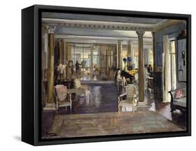 The Drawing Room, Falconhead, 1917-Sir John Lavery-Framed Stretched Canvas