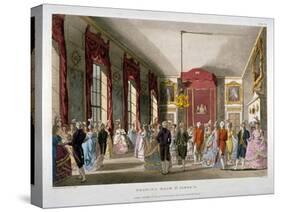 The Drawing Room in St James's Palace, Westminster, London, 1809-Thomas Rowlandson-Stretched Canvas