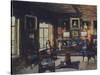 The Drawing Room in the Manor House Rozhdestveno-Stanislav Yulianovich Zhukovsky-Stretched Canvas