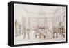 The Drawing Room of Queen's House, Barbados, circa 1880-Col. Lionel Grimston Fawkes-Framed Stretched Canvas