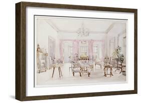 The Drawing Room of Queen's House, Barbados, circa 1880-Col. Lionel Grimston Fawkes-Framed Giclee Print