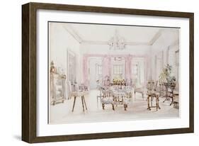 The Drawing Room of Queen's House, Barbados, circa 1880-Col. Lionel Grimston Fawkes-Framed Giclee Print