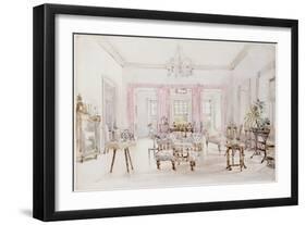 The Drawing Room of Queen's House, Barbados, circa 1880-Col. Lionel Grimston Fawkes-Framed Giclee Print