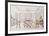 The Drawing Room of Queen's House, Barbados, circa 1880-Col. Lionel Grimston Fawkes-Framed Giclee Print