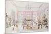 The Drawing Room of Queen's House, Barbados, circa 1880-Col. Lionel Grimston Fawkes-Mounted Giclee Print