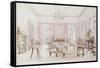 The Drawing Room of Queen's House, Barbados, circa 1880-Col. Lionel Grimston Fawkes-Framed Stretched Canvas