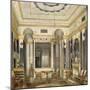 The Drawing Room of the Empress Maria Alexandrovna in the Great Palais in Tsarskoye Selo-Eduard Hau-Mounted Giclee Print