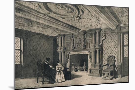 The Drawing-Room, Park Hall, Shropshire, 1915-CJ Richardson-Mounted Giclee Print