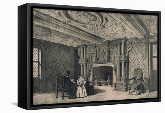 The Drawing-Room, Park Hall, Shropshire, 1915-CJ Richardson-Framed Stretched Canvas