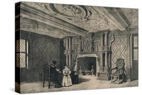 The Drawing-Room, Park Hall, Shropshire, 1915-CJ Richardson-Stretched Canvas