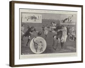 The Drawn Inter-University Rugby Football Match at Queen's Club, 13 December-Ralph Cleaver-Framed Giclee Print