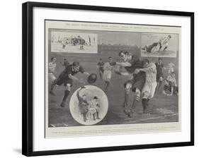 The Drawn Inter-University Rugby Football Match at Queen's Club, 13 December-Ralph Cleaver-Framed Giclee Print