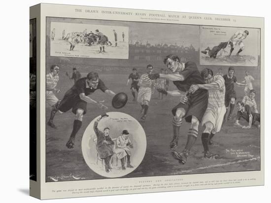 The Drawn Inter-University Rugby Football Match at Queen's Club, 13 December-Ralph Cleaver-Stretched Canvas