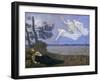 The Dream: "In His Sleep He Saw Love, Glory and Wealth Appear to Him," 1883-Pierre Puvis de Chavannes-Framed Giclee Print