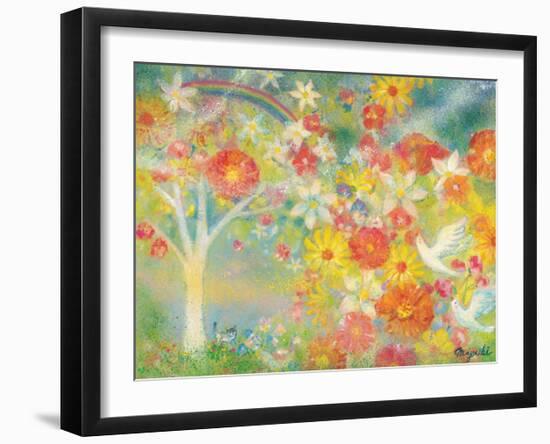 The Dream Is Made to Bloom, Flower of Rainbow-Miyuki Hasekura-Framed Giclee Print