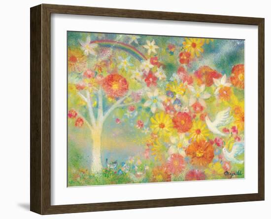 The Dream Is Made to Bloom, Flower of Rainbow-Miyuki Hasekura-Framed Giclee Print