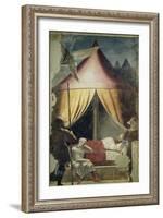 The Dream of Constantine, from the Legend of the True Cross Cycle, Completed 1464 (Fresco)-Francesca-Framed Giclee Print