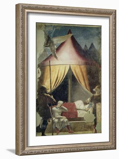 The Dream of Constantine, from the Legend of the True Cross Cycle, Completed 1464 (Fresco)-Francesca-Framed Giclee Print