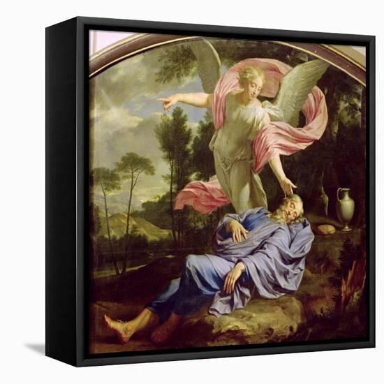 The Dream of Elijah, 1650-55-Philippe De Champaigne-Framed Stretched Canvas
