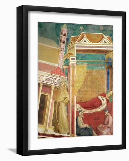 The Dream of Innocent III, 1297-99-Giotto di Bondone-Framed Giclee Print