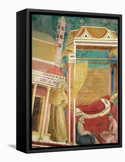 The Dream of Innocent III, 1297-99-Giotto di Bondone-Framed Stretched Canvas