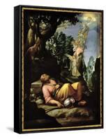 The Dream of Jacob-Alessandro Allori-Framed Stretched Canvas