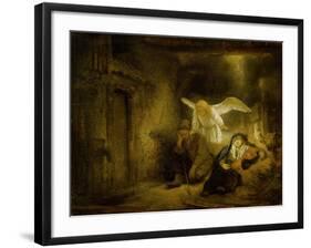 The Dream of Joseph, 1645-Rembrandt van Rijn-Framed Giclee Print