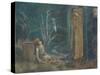 The Dream of Lancelot-Edward Burne-Jones-Stretched Canvas