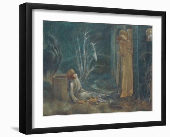 The Dream of Lancelot-Edward Burne-Jones-Framed Giclee Print