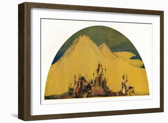 'The Dream of Maxen Wledig. Emperor of Rome', c1914-George Sheringham-Framed Giclee Print