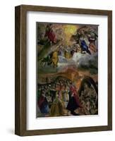 The Dream of Philip (Felipe) II, 1579-El Greco-Framed Giclee Print