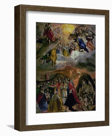 The Dream of Philip (Felipe) II, 1579-El Greco-Framed Giclee Print