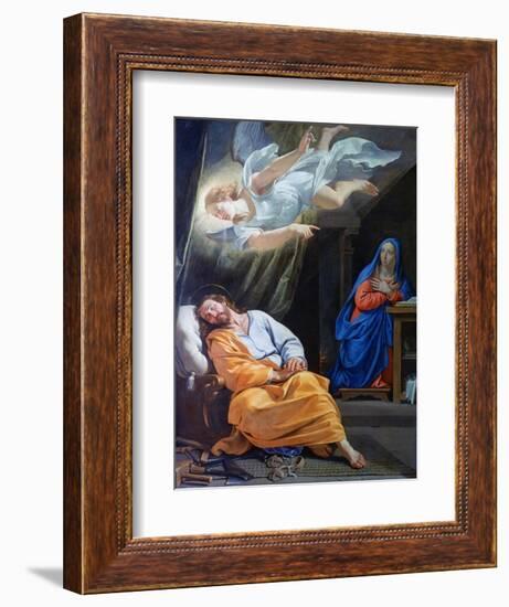 The Dream of Saint Joseph, C1636-Philippe De Champaigne-Framed Giclee Print