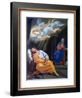 The Dream of Saint Joseph, C1636-Philippe De Champaigne-Framed Giclee Print