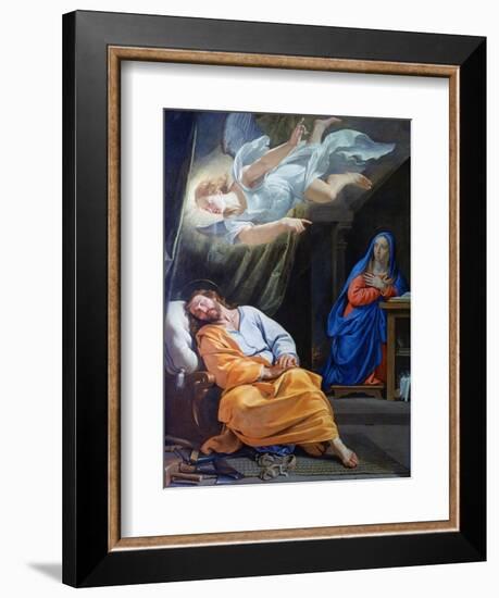 The Dream of Saint Joseph, C1636-Philippe De Champaigne-Framed Giclee Print