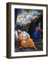 The Dream of Saint Joseph, C1636-Philippe De Champaigne-Framed Giclee Print