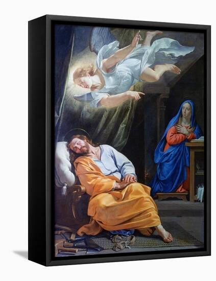 The Dream of Saint Joseph, C1636-Philippe De Champaigne-Framed Stretched Canvas