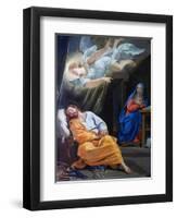 The Dream of Saint Joseph, C1636-Philippe De Champaigne-Framed Premium Giclee Print