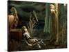 The Dream of Sir Lancelot at the Chapel of the Holy Grail, 1896-Edward Burne-Jones-Stretched Canvas