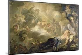 The Dream of Solomon, c.1693-Luca Giordano-Mounted Giclee Print