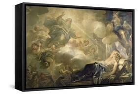 The Dream of Solomon, c.1693-Luca Giordano-Framed Stretched Canvas