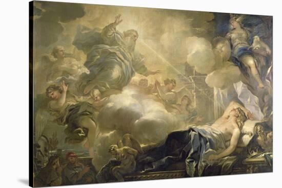 The Dream of Solomon, c.1693-Luca Giordano-Stretched Canvas