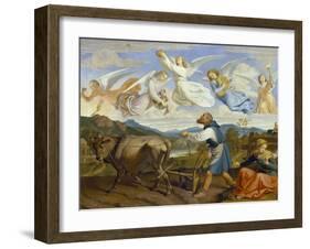 The Dream of St. Isidor, 1839-Josef von Fuhrich-Framed Giclee Print