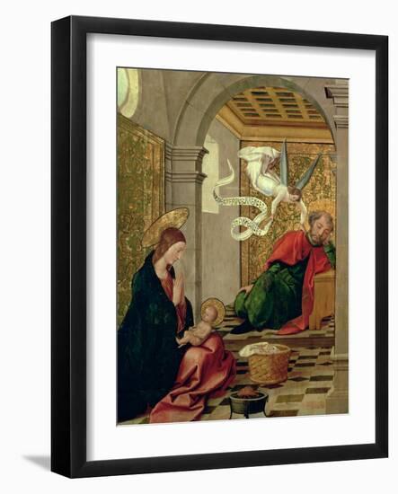 The Dream of St. Joseph, circa 1535-Juan de Borgona-Framed Giclee Print