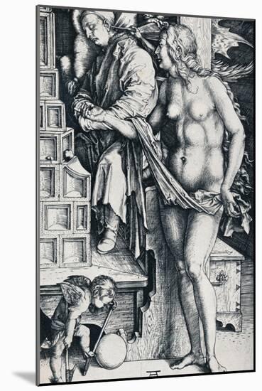 The Dream of the Doctor, 1497-1498-Albrecht Dürer-Mounted Giclee Print