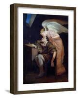 The Dream of the Poet Or, the Kiss of the Muse, 1859-60-Paul Cézanne-Framed Giclee Print